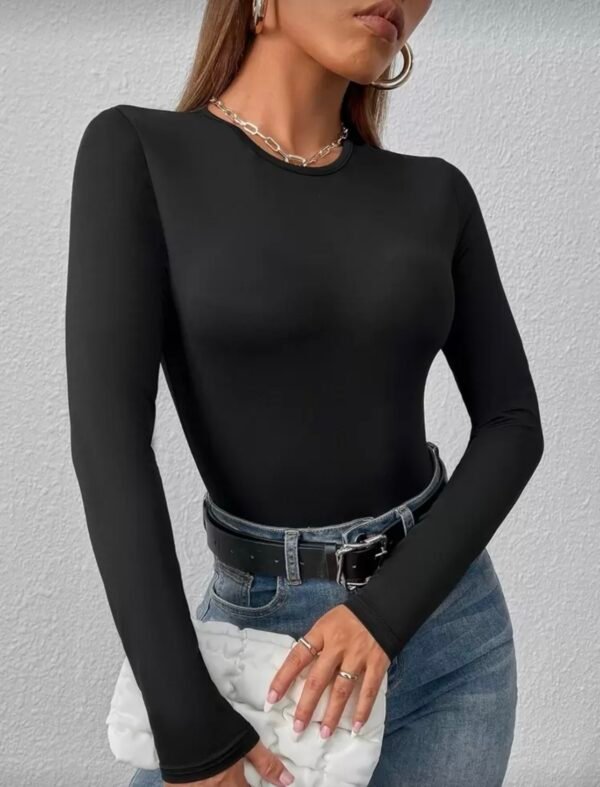SLEEK CREW NECK BODYSUIT